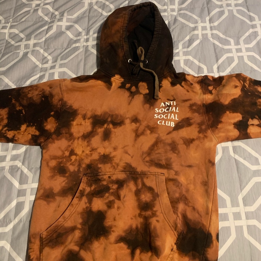 Custom Dyed Anti Social Social Club Hoodie